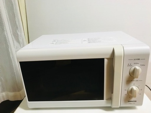 【決まりました】YAMAZEN 電子レンジ 2019年製YRB-177(W)