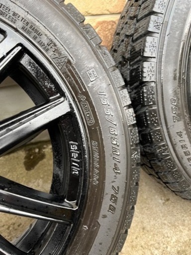 軽自動車用タイヤ、アルミホイール4本セット美品