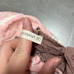 coeur a coeur パッチワーク風スカート 80cmの画像