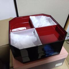 【弁当箱】面取松花堂　桜の精（未使用品）の画像