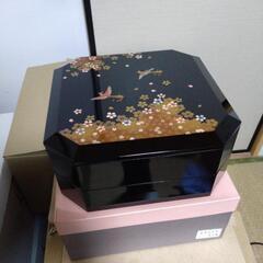 【弁当箱】面取松花堂　桜の精（未使用品）