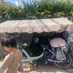 受け渡し者決定　自転車の屋根