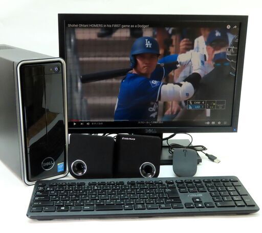 ◆綺麗な中古デスクトップパソコンのフルセットです！ 新品ＳＳＤ交換&全面アップグレードにより、最新機と遜色ないサクサク快適動作です～まだまだ長く使えるPCと思います。【近郊なら無料で持参&設置します！】