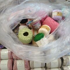 レース糸、夏糸　毛糸　総額2万円以上　まとめてどうぞ！の画像