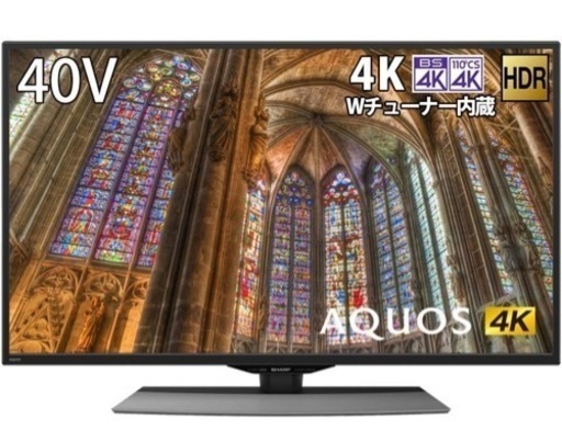 【美品】2020年製 4K液晶 テレビ 40インチ AQUOS SHARP 4T-C40BJ1