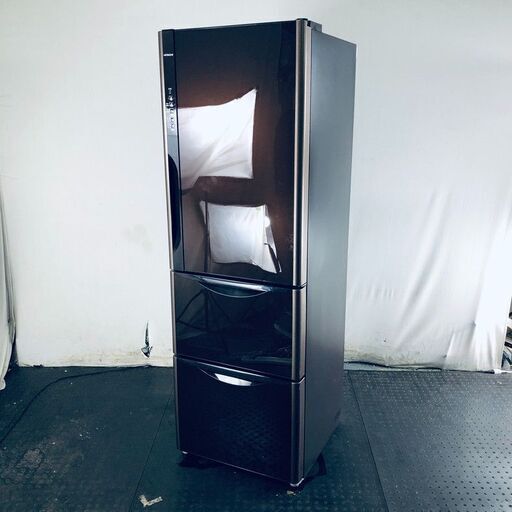 ID:rg218343 【自社配送エリア内限定】日立 HITACHI 冷蔵庫 ファミリー 中古 2015年製 3ドア 365L ブラウン ファン式 右開き R-S3700FV(XT)  【リユース品：状態B】【送料無料】【設置費用無料】