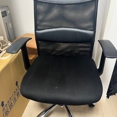 ニトリ　ワークチェア　ブラック