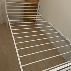 パイプベッド シングル　高さ調整 2口コンセント