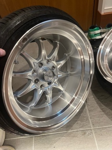 吉平 DEEPS-R 9J±0 深リム 美品4本 PCD100.114.3 マルチ 4穴 吉平 DEEPS-R 9J±0 深リム 美品4本 PCD100.114.3 マルチ 4穴