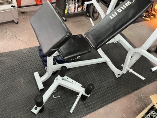 WILD FIT マルチベンチ、ダンベルプレートセット（計35kg）