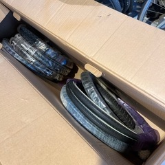 新品 未使用品子供自転車タイヤ14X1.75セットの画像
