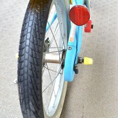 ★中古：自転車 16インチ Ides アイデス ミッキー ウィズフレンドfine カゴ、補助輪付 の画像
