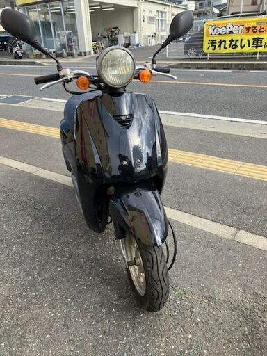 実働原付　AF61　トゥディ　黒　シート張替え済み、、後ろタイヤ新品 乗って帰れます