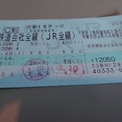 青春18きっぷ3回分