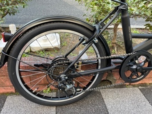 ?新車?マルイシ　ROXY　折畳自転車　20インチ　SHIMANO/外装6段変速　LEDダイナモライト　マットブラック　