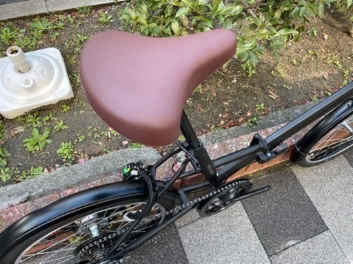 ?新車?マルイシ　ROXY　折畳自転車　20インチ　SHIMANO/外装6段変速　LEDダイナモライト　マットブラック　
