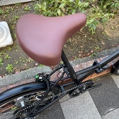 🔶新車🔶マルイシ　折畳自転車　20インチ　SHIMANO/外装6段変速　LEDダイナモライト　マットブラック　の画像