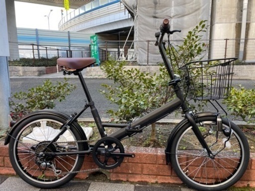 ?新車?マルイシ　ROXY　折畳自転車　20インチ　SHIMANO/外装6段変速　LEDダイナモライト　マットブラック　