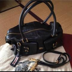 BURBERRY バーバリー プローサム/ レザーバッグ バッグ...