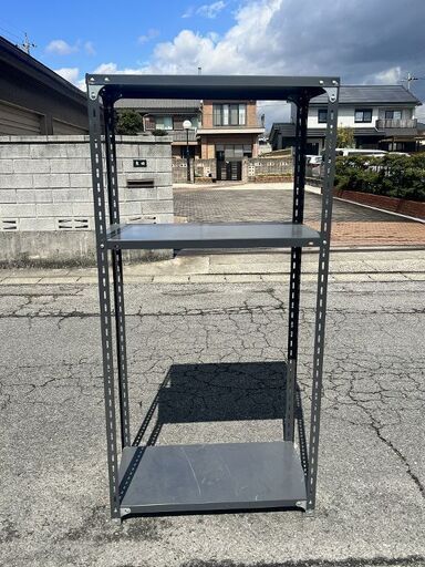 スチール 棚 シェルフ ラック 3段 幅約87.5×奥行約45×高さ約180cm USED 中古 A