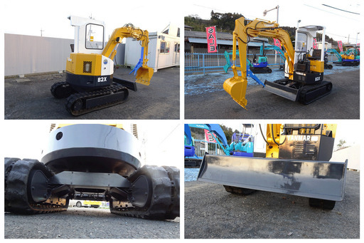 ヤンマー～YANMAR B2X:中古油圧ショベル◆2.0ｔ◆ミニユンボガチャック仕様/シリンダーオイルシール全交換済み