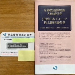 JR西日本株主優待鉄道割引券　おまけグループ割引券