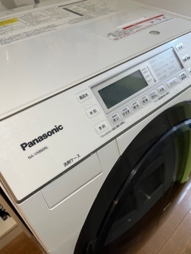 県内送料無料　美品 Panasonic パナソニック NA-VX8600L ドラム式電気洗濯乾燥機 洗濯10kg 乾燥6kg