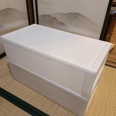 【2個セット】CAINZの引き出し衣装ケースロング Mの画像