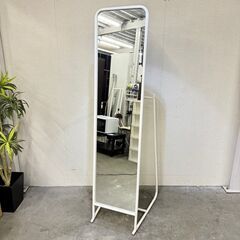  16482  IKEA 背面フック付きスタンドミラー   ◆大...