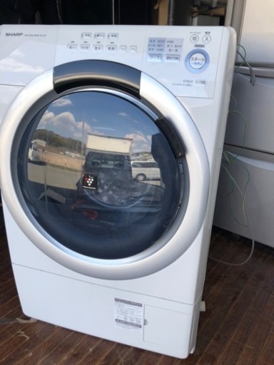 北九州市内配送無料　保証付き　シャープ SHARP ES-S7A-WL [ドラム式プラズマクラスター洗濯乾燥機（7.0kg） 左開き ホワイト系]