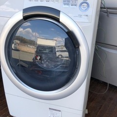 北九州市内配送無料　保証付き　シャープ SHARP ES-S7A-WL [ドラム式プラズマクラスター洗濯乾燥機（7.0kg） 左開き ホワイト系]