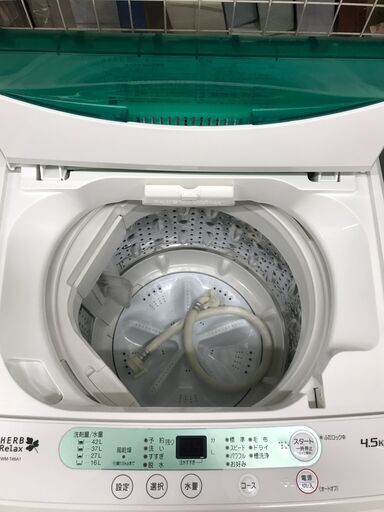洗濯機 5.0kg ヤマダセレクト YWM-T45A1 2018年製 W(幅)56.5×D(奥行き)53.4×H(高さ)89cm ※クリーニング済み