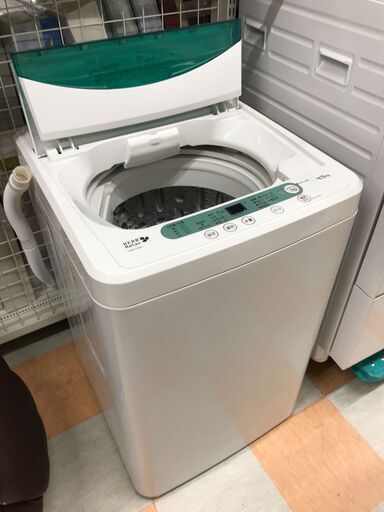 洗濯機 5.0kg ヤマダセレクト YWM-T45A1 2018年製 W(幅)56.5×D(奥行き)53.4×H(高さ)89cm ※クリーニング済み