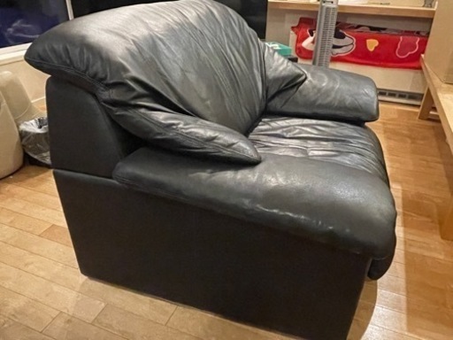 家具 ソファ 本革　シングルソファ