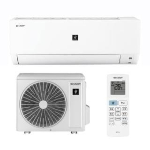 ②【保証付】新品エアコン（標準据付工事費込み）　家電 季節、空調家電 エアコン