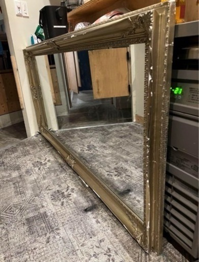 早い者勝ち3 大型　アンティークミラー