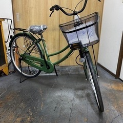 24年モデル　新車　サカイサイクル　26インチ　LEDダイナモライト　マットカーキーの画像