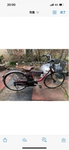 パナソニック　バッテリー式充電電動自転車　お譲り者決定