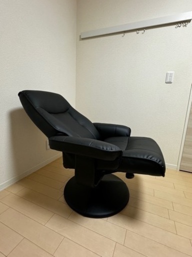 【美品】【値下げ】1人用ソファ　360°回転&無段階リクライニング可！　