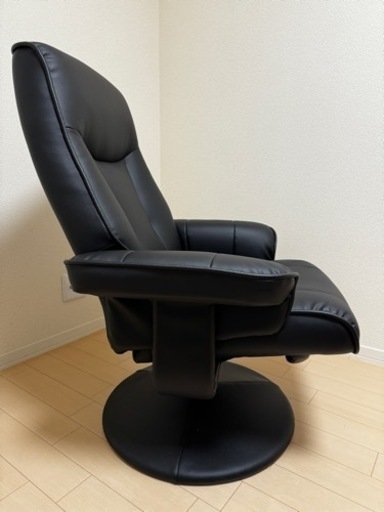 【美品】【値下げ】1人用ソファ　360°回転&無段階リクライニング可！　