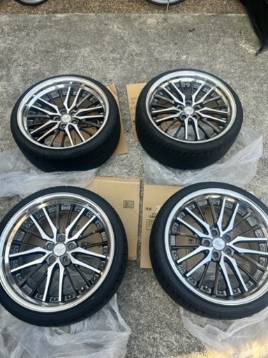 レオンハルト　ネクステージNX20M エアーセンサーTPMS付　30アルファード　30ヴェルファイア系で使用　ホイールタイヤセット