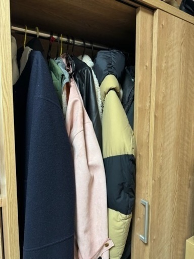 タンス 収納棚 ハンガーパイプ付き