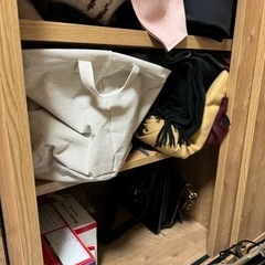 タンス 収納棚 ハンガーパイプ付きの画像