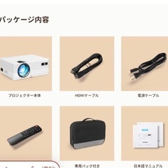 アクロージョイ RV500W 小型プロジェクター。の画像