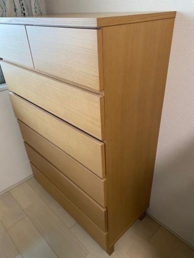 (引取り予定者決定)無印良品　6段チェスト/ タンス