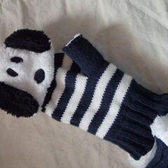 スヌーピーの手袋とイヤーマフの画像