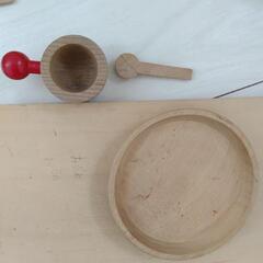 【完売‼】木製 おもちゃ おままごと キッチン16点セットの画像