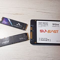 【発送不可。直接お渡し。早い者順】SSD 3個セット 1点難あり。