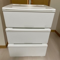 ニトリ 収納ケース Nフラッテ(ホワイト)3つセット
