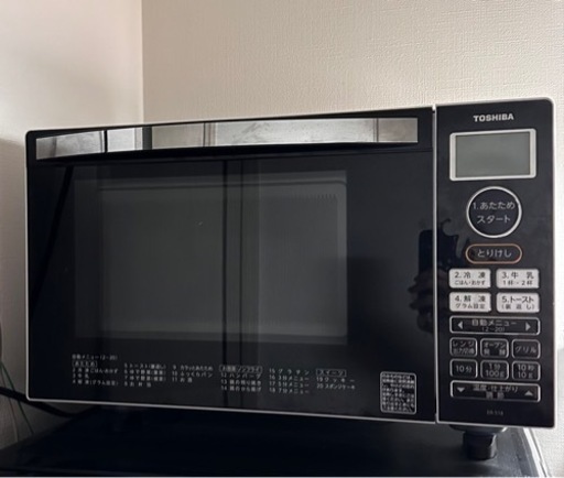 【引取先決定】電子オーブンレンジ(TOSHIBA)ER-S18 ホワイト おしゃれ 家電 キッチン家電 オーブンレンジ